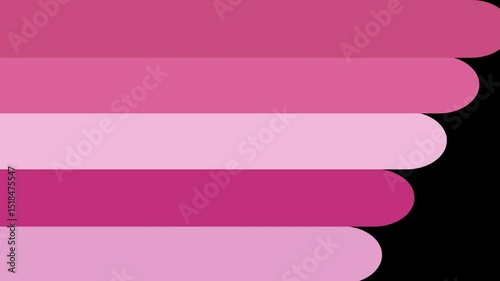 coloured bar transition wipe featuring pink shades white scene change overlay graphic animation element with transparent alpha background 4K