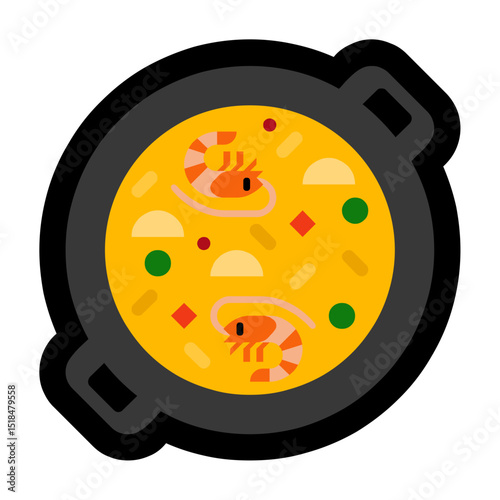 Shallow Pan of Food