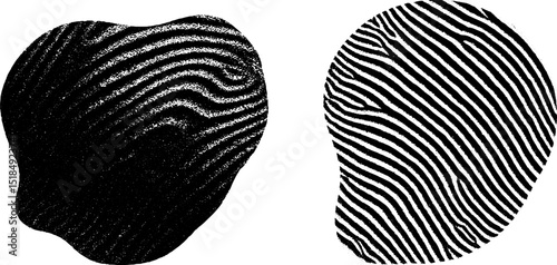 Engraved artistic waves interference patterns for design and decoration