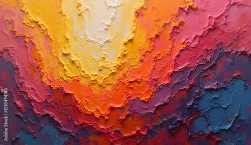 Abstract vibrant color paint brush strokes art background. Thick texture, dynamic, expressive, artistic, painterly pattern texture wallpaper backdrop
