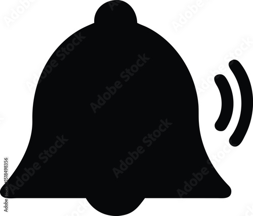 Notification bell icon alert symbol ringing sound