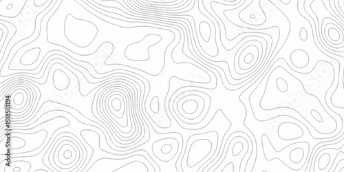 Abstract minimal geometric location discovery vector topo map design White background with topographic world grid wave Topographic map geographic line texture.	