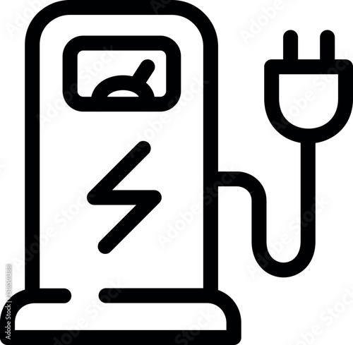 EV charging station icon