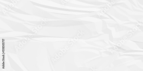 Abstract wrinkled creased crumple ragged parchment empty wrinkle cardboard blank ripped surface wrinkle old paper white crumple texture background.	