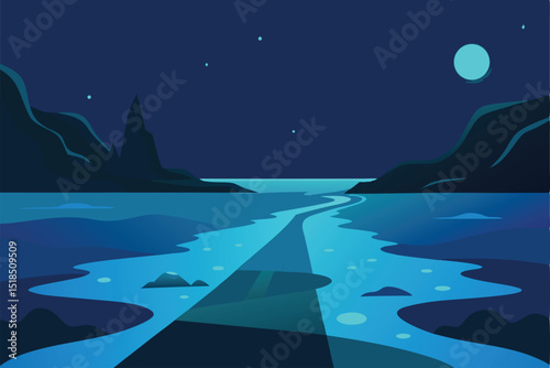 night in the moonlight