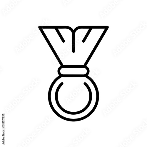 Medal icon symbolizing achievement and recognition in sports  