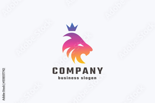 King Lion Head Logo
