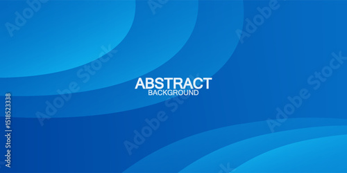 Abstract blue color background. Dynamic shapes composition. Vector illustration