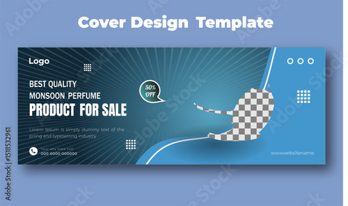 Best quality monsoon perfume product for sale social media post cover and instagram story design template