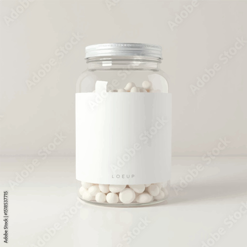suppliments,3d suppliments bottle,realistic suppliments, transparent suppliment bootlles, tablets, nature,flowers,multiple bottles,medicine,without label,glass jar multi color,capsules, fish capsules
