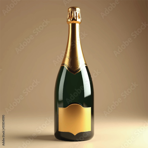 Title: wine bottle mockup3d mockups,champagne bottle mockup with white label, realistic 3d product mockups,glass bottle,white background,,ice cubes,multiple productsgolden champagne wine with glass
