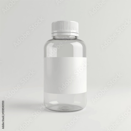 supplement bottle mockup with capsules in it with white label, 3d product mockups,protein jar,medicine bottle with pills,omega 3 capsules,realistic mockups,photography,transparent vitamins bottle