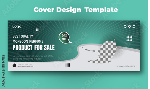 Best quality monsoon perfume product for sale social media post cover and instagram story design template