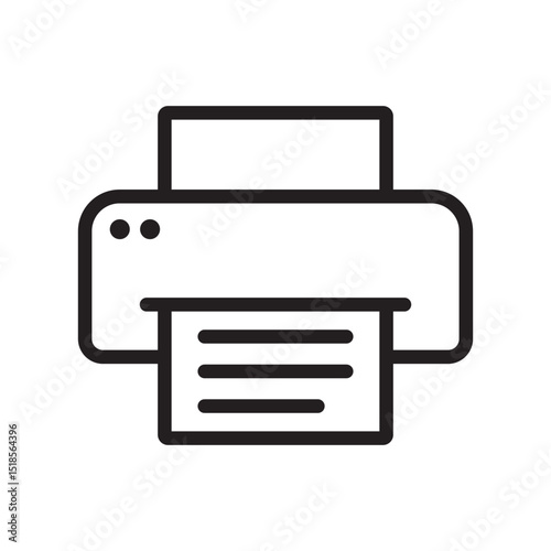 Printer line icon.