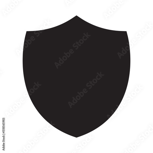 Shield shape. Shield icon.