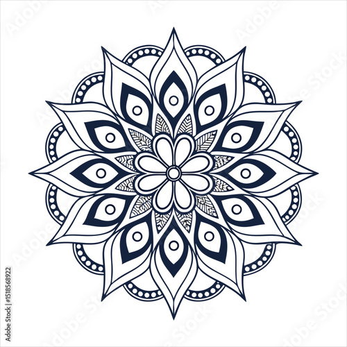 mandala, mandala design, mandala design idea, mandala design vector, mandala sample Isolated flower mandala in vector. Round line pattern. Vintage monochrome element for coloring pages and design