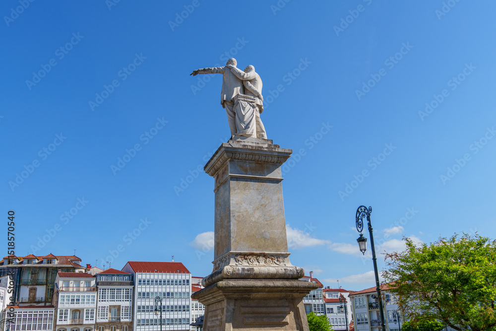 Fototapeta premium Die kleine Stadt Betanzos in Spanien