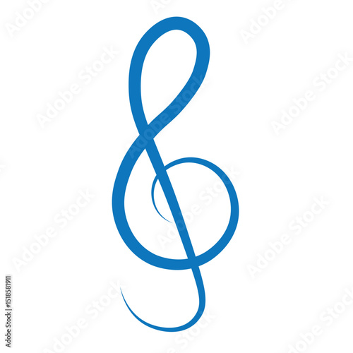 Set of all music notes symbols, flat design vector illustrations