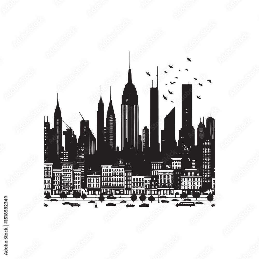 Fototapeta premium City Vector (2).eps
