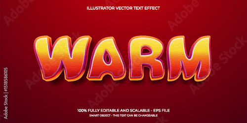 Warm Text Effect Design