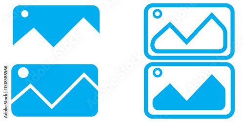 Picture icon vector. photo gallery icon symbol. gallery icon Simple outline vector logo