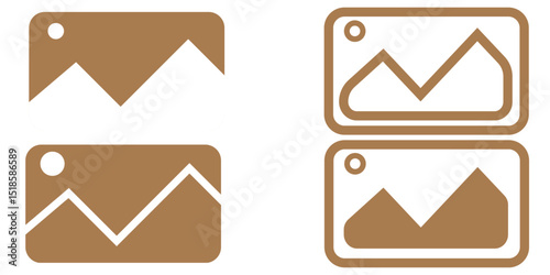 Picture icon vector isolated on white background. Picture vector icon. photo gallery icon vector