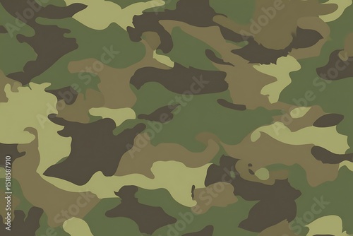 Green and brown camouflage pattern texture