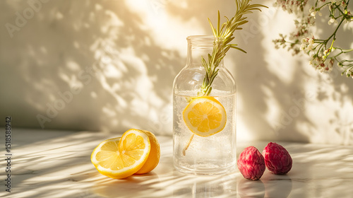 glass, drink, water, ice, cocktail, beverage, alcohol, lemon, cold, fresh, fruit, green, liquid, isolated, white, mint, soda, lime, freshness, juice, summer, food, cool, refreshment, lemonade