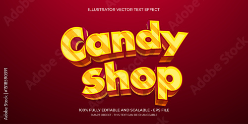 Candy Shop Editable Sweet Text Effect