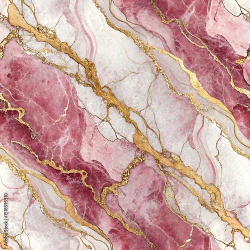 Elegant Pink and Gold Marble Texture: A Luxurious Background