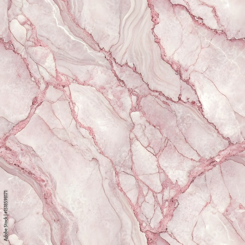 Elegant Pink Marble Texture with Delicate Veining and Soft Hues