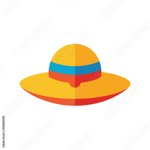 construction helmet on white background