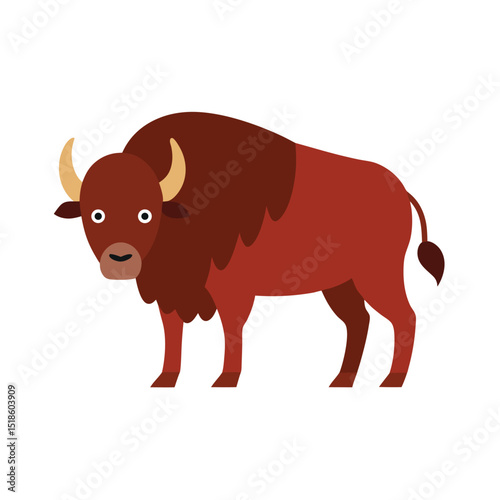 vector illustration of a bull