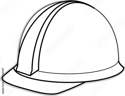 vector illustration of a safety Helmet