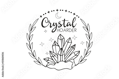 Crystal Hoarder Wreath Design   