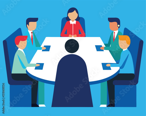 Staff Meeting in Boardroom | Corporate Team Communication