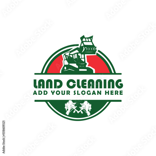 land cleaning logo design vector