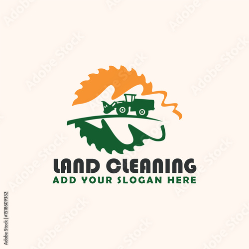 land cleaning logo design vector