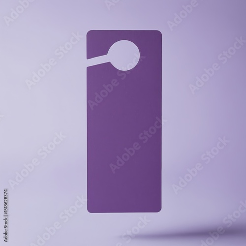 Purple door hanger mockup