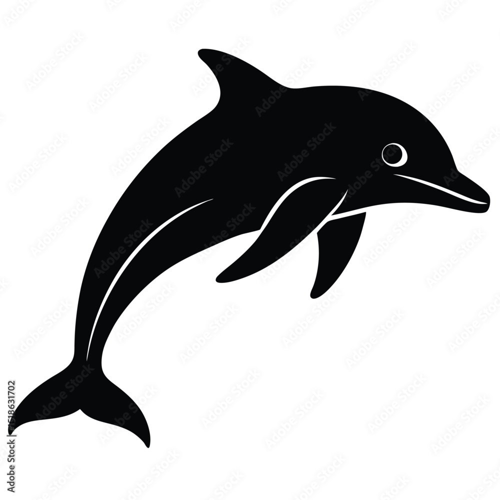 Obraz premium dolphin isolated on white background