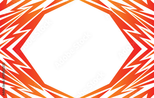 Abstract background with gradient various sharp, zigzag and lightning pattern with copy space area