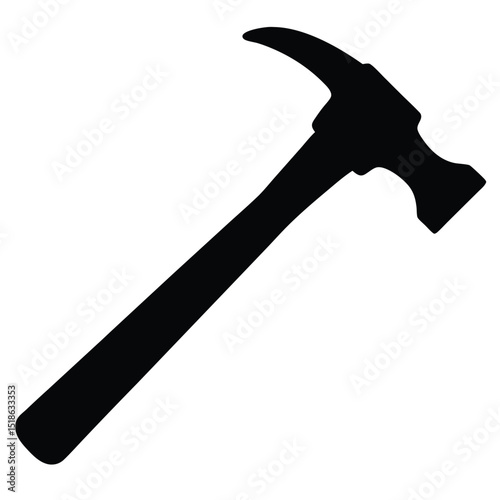 hammer on white background