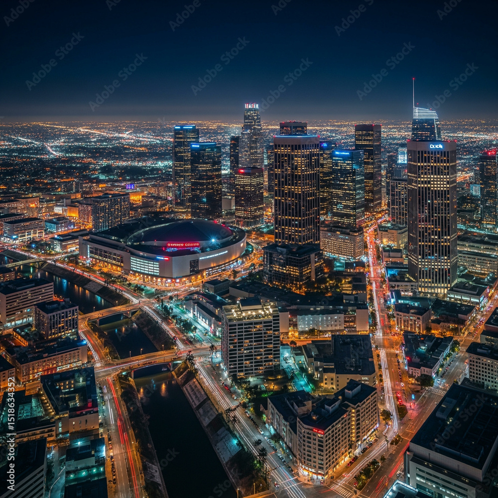 Fototapeta premium hong kong city at night