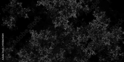 Abstract background of grunge damaged rustic concrete.  Dark abstract fractal cloud texture design. Black grunge smoke background with organic pattern design background. Brushed metal spotted cracked.
