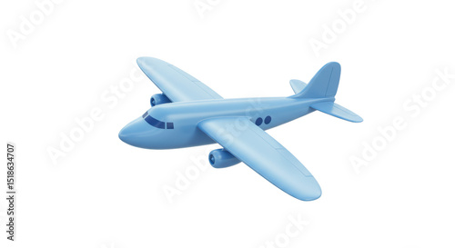 Wallpaper Mural Isolated Cartoon Airplane Torontodigital.ca