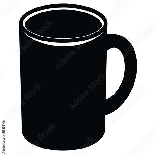 black coffee mug