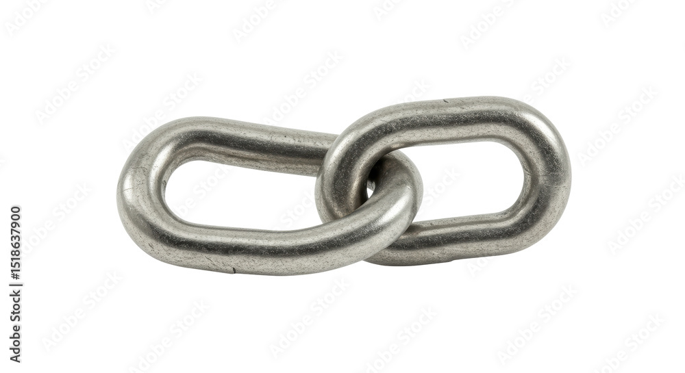 Obraz premium Isolated Metal Chain Link
