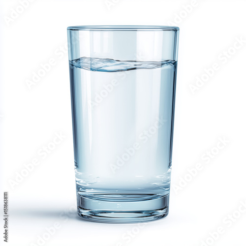 Wallpaper Mural Crystal Clear Water in a Glass , white background cut out PNG Torontodigital.ca