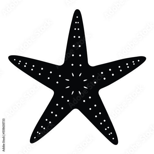 starfish on black background