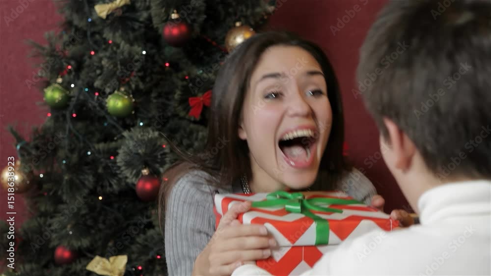 Woman receives a delightful Christmas surprise from her little boy Woman receives a delightful Christmas surprise from her little boy